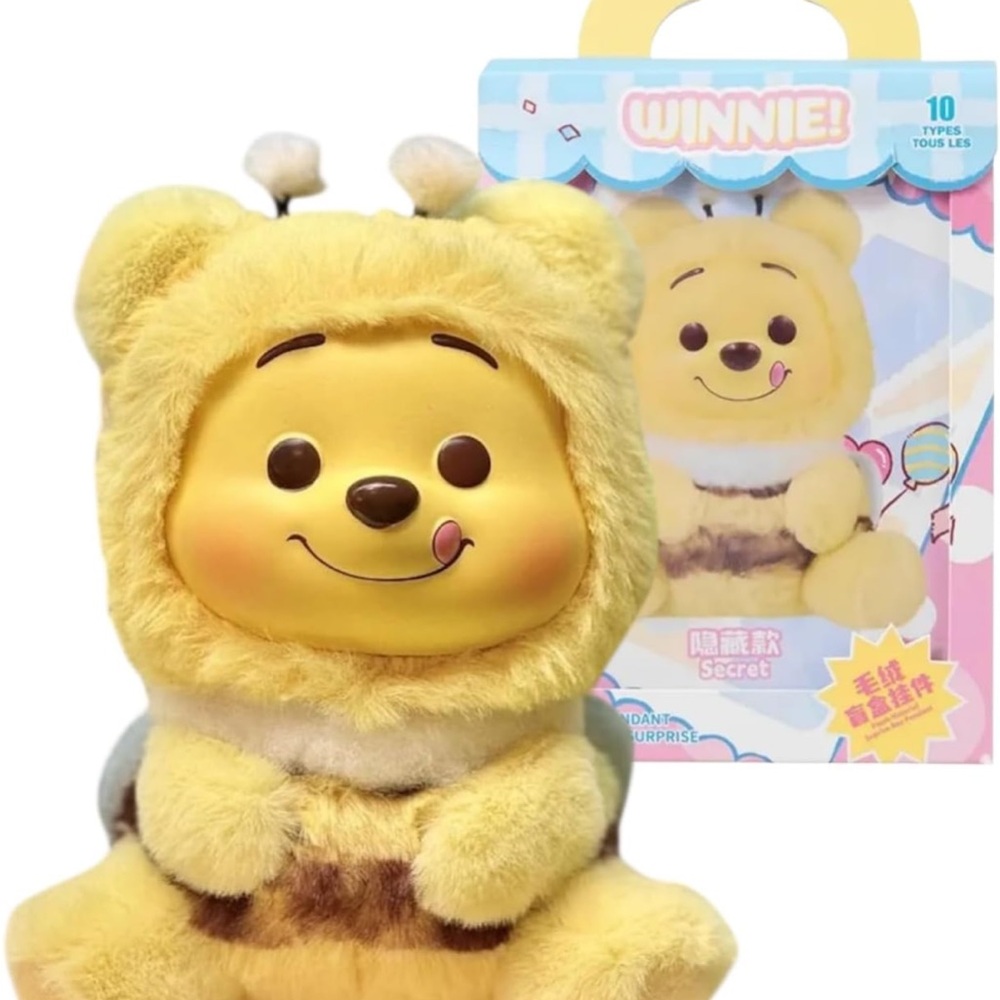 Winnie the Pooh Blind Box Plush Keychain Toy Unopened Disney MINISO
